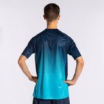 Joma 82P4R485 الفلورسنت الفيروز الأزرق الداكن قميص بأكمام قصيرة النمر الرابع رجال - Image 3