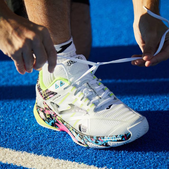 Joma 82P4R53 أبيض أحذية t.open 23 world padel tour-wpt clay - Image 3