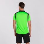 Joma 82P4R557 نيون أخضر أسود بطولة قميص بولو بأكمام قصيرة v رجال - Image 3
