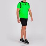 Joma 82P4R557 نيون أخضر أسود بطولة قميص بولو بأكمام قصيرة v رجال - Image 5