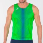Joma 82P4R558 الفلورسنت الأخضر والأزرق الملكي بلا أكمام تي شيرت أوليمبيا رجال - Image 2