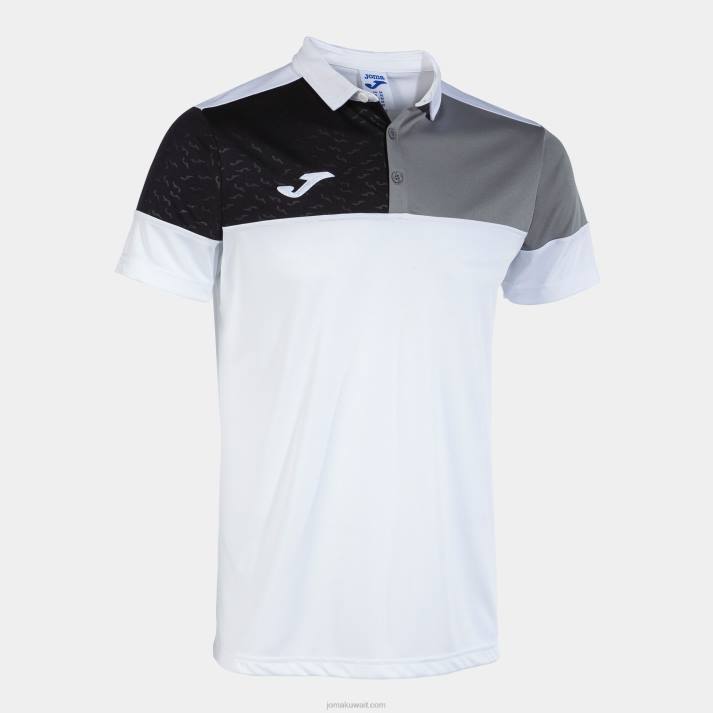 joma_82p4r643_d8a3d8a8d98ad8b6_d8b1d985d8a7d8afd98a_d8a3d8b3d988d8af_d982d985d98ad8b5_d8a8d988d984d988_d8a8d8a3d983d985d8a7d98.jpg Joma 82P4R643 أبيض رمادي أسود قميص بولو بأكمام قصيرة طاقم v رجال - Image 1