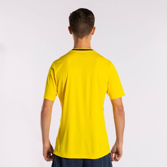 Joma 82P4R721 أصفر أزرق كحلي قميص بكم قصير europa v رجال - Image 3