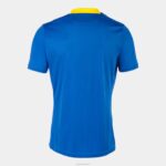 Joma 82P4R886 الأزرق الملكي الأصفر قميص بأكمام قصيرة العلم iii رجال - Image 2