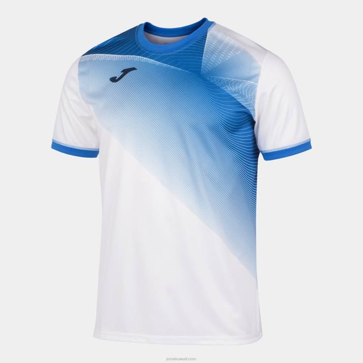 joma_82p4r973_d8a3d8a8d98ad8b6_d8a3d8b2d8b1d982_d985d984d983d98a_d982d985d98ad8b5_d982d8b5d98ad8b1_d8a7d984d8a3d983d985d8a7d98.jpg Joma 82P4R973 أبيض أزرق ملكي قميص قصير الأكمام الحسبة الثاني رجال - Image 1