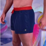 Joma 82P4R100 الأزرق الداكن الأحمر جذوع السباحة الكلاسيكية رجال - Image 4