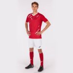 Joma 82P4R1011 احمر ابيض قميص بأكمام قصيرة النمر الثالث رجال - Image 4
