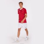 Joma 82P4R1011 احمر ابيض قميص بأكمام قصيرة النمر الثالث رجال - Image 7
