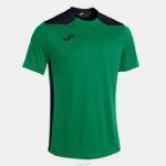 Joma 82P4R1024 أخضر أسود بطولة قميص قصير الأكمام سادسا رجال