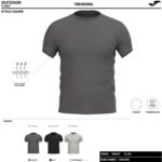 Joma 82P4R1038 رمادي قميص قصير الأكمام r-combi رجال - Image 5