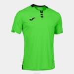 Joma 82P4R1039 نيون أخضر أسود قميص بأكمام قصيرة ذهبي رابعا رجال