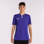 Joma 82P4R1046 أبيض أرجواني قميص بأكمام قصيرة ذهبي رابعا رجال - Image 2