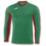 Joma 82P4R1074 أخضر أحمر بطولة قميص طويل الأكمام الرابع رجال