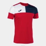 Joma 82P4R1092 أحمر أزرق كحلي أبيض قميص طاقم قصير الأكمام v رجال
