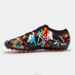 Joma 82P4R1117 أسود أبيض أحمر حذاء كرة القدم تطور 23 عشب صناعي - Image 2