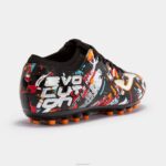 Joma 82P4R1117 أسود أبيض أحمر حذاء كرة القدم تطور 23 عشب صناعي - Image 3