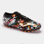 Joma 82P4R1117 أسود أبيض أحمر حذاء كرة القدم تطور 23 عشب صناعي - Image 4