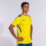 Joma 82P4R1124 أصفر أزرق ملكي قميص بطولة قصيرة الأكمام السابع رجال - Image 5