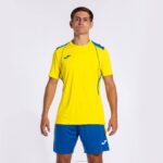 Joma 82P4R1124 أصفر أزرق ملكي قميص بطولة قصيرة الأكمام السابع رجال - Image 6