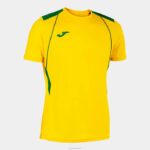 Joma 82P4R1132 الأخضر الأصفر قميص بطولة قصيرة الأكمام السابع رجال