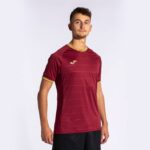 Joma 82P4R1136 بورجوندي قميص ذهبي كم قصير v رجال - Image 3
