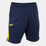 Joma 82P4R1152 الأزرق الداكن والأصفر بطولة برمودا شورتات vii رجال