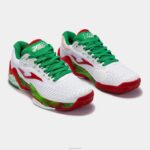 Joma 82P4R115 أبيض أحمر أحذية تي تيس 23 روما كلاي - Image 2