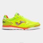 Joma 82P4R1187 نيون أخضر أحمر حذاء كرة الصالات أعلى فليكس انتعاش 23 داخلي