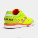 Joma 82P4R1187 نيون أخضر أحمر حذاء كرة الصالات أعلى فليكس انتعاش 23 داخلي - Image 4