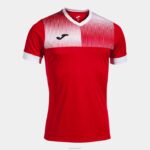 Joma 82P4R1188 احمر ابيض قميص بأكمام قصيرة مستعر أعظم صديق للبيئة رجال