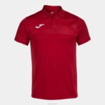 Joma 82P4R1189 أحمر قميص بولو قصير الاكمام مونتريال رجال - Image 4