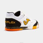 Joma 82P4R1198 أبيض أسود حذاء كرة الصالات توب فليكس 23 داخلي - Image 3