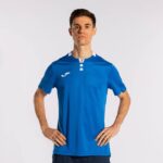 Joma 82P4R1203 أزرق ملكي أبيض قميص بأكمام قصيرة ذهبي رابعا رجال - Image 2
