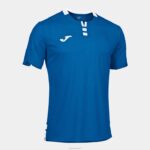 Joma 82P4R1203 أزرق ملكي أبيض قميص بأكمام قصيرة ذهبي رابعا رجال