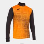 Joma 82P4R1204 برتقالة سوداء قميص من النوع الثقيل النخبة الثامن رجال
