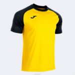 Joma 82P4R1220 أصفر أسود قميص قصير الأكمام للعمل الجماعي رجال