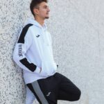 Joma 82P4R1224 أبيض أسود سترة الشارع مقنعين رجال - Image 4