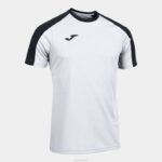 Joma 82P4R123 أبيض أسود قميص البطولة البيئية قصيرة الأكمام رجال
