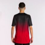 Joma 82P4R1250 أحمر أسود قميص بأكمام قصيرة النمر الرابع رجال - Image 3
