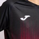 Joma 82P4R1250 أحمر أسود قميص بأكمام قصيرة النمر الرابع رجال - Image 4