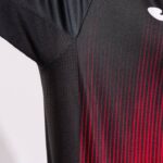 Joma 82P4R1250 أحمر أسود قميص بأكمام قصيرة النمر الرابع رجال - Image 5