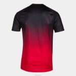 Joma 82P4R1250 أحمر أسود قميص بأكمام قصيرة النمر الرابع رجال - Image 7