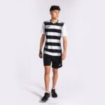 Joma 82P4R1251 أبيض أسود قميص بكم قصير europa v رجال - Image 7