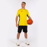 Joma 82P4R1257 أصفر أسود قميص كوزنسا بأكمام قصيرة رجال - Image 4