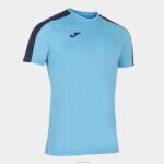 Joma 82P4R1258 الفلورسنت الفيروز الأزرق الداكن أكاديمية قميص بأكمام قصيرة iii رجال