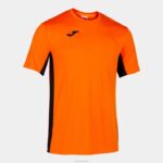 Joma 82P4R1267 برتقالي أسود قميص كوزنسا بأكمام قصيرة رجال