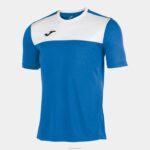 Joma 82P4R1270 أزرق ملكي أبيض الفائز قميص قصير الأكمام رجال