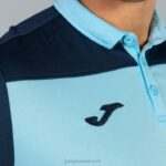 Joma 82P4R1283 السماء الزرقاء الأزرق الداكن قميص بولو بأكمام قصيرة هواية II رجال - Image 5