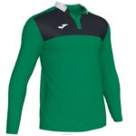 Joma 82P4R1284 أخضر أسود قميص بولو طويل الأكمام الفائز الثاني رجال