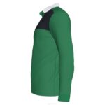 Joma 82P4R1284 أخضر أسود قميص بولو طويل الأكمام الفائز الثاني رجال - Image 3